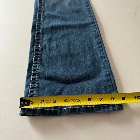 SKY Premium Collection Womens Super Soft Bootcut Blue Jeans Size 7/28 Rhinestone - Picture 7 of 14